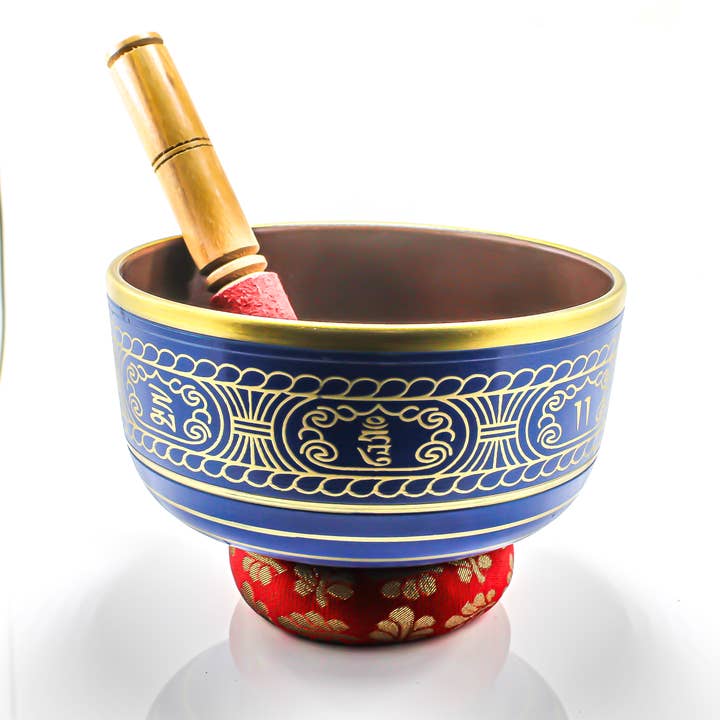 Quasar Gems USA - Wholesale Meditation Supplies - Singing Bowl Painted