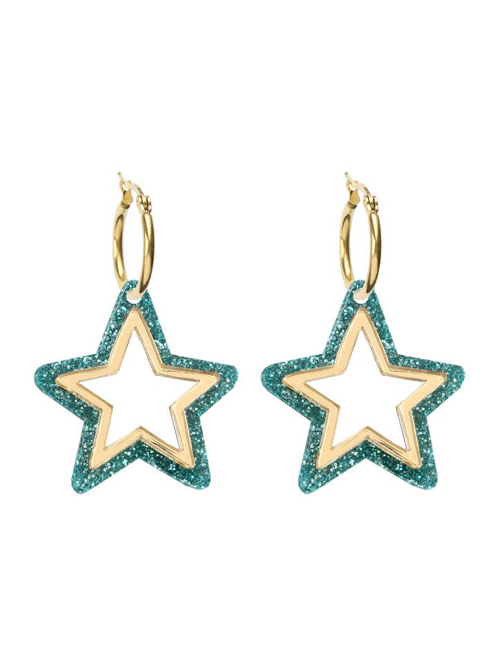 Akryl Super Star Hoops for engroshandel hos Kam Creates