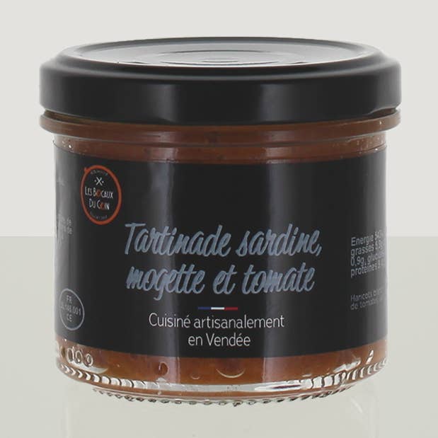Sardinspread med mogette och tomat – 100 % lokal och hantverksmässig burk för wholesale av Les Bocaux du coin