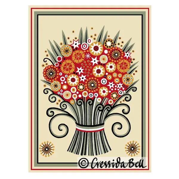 Cressida Bell – wholesale Everyday greeting card – Floribunda Greetings Card1