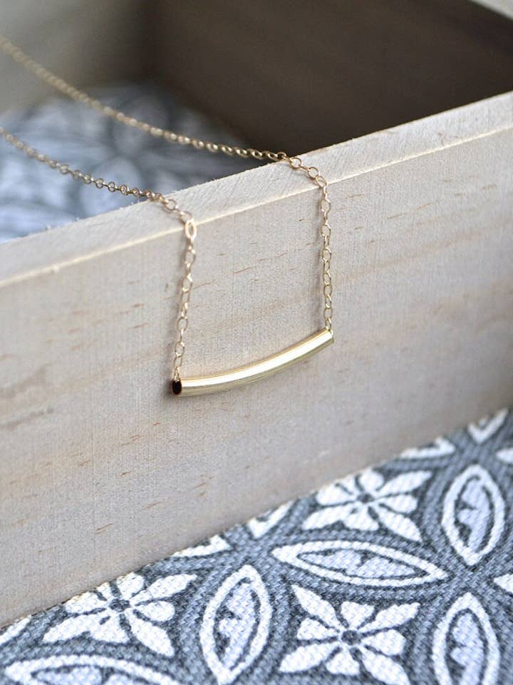 Classic Bar Necklace for wholesale by Andrea Watson Designs