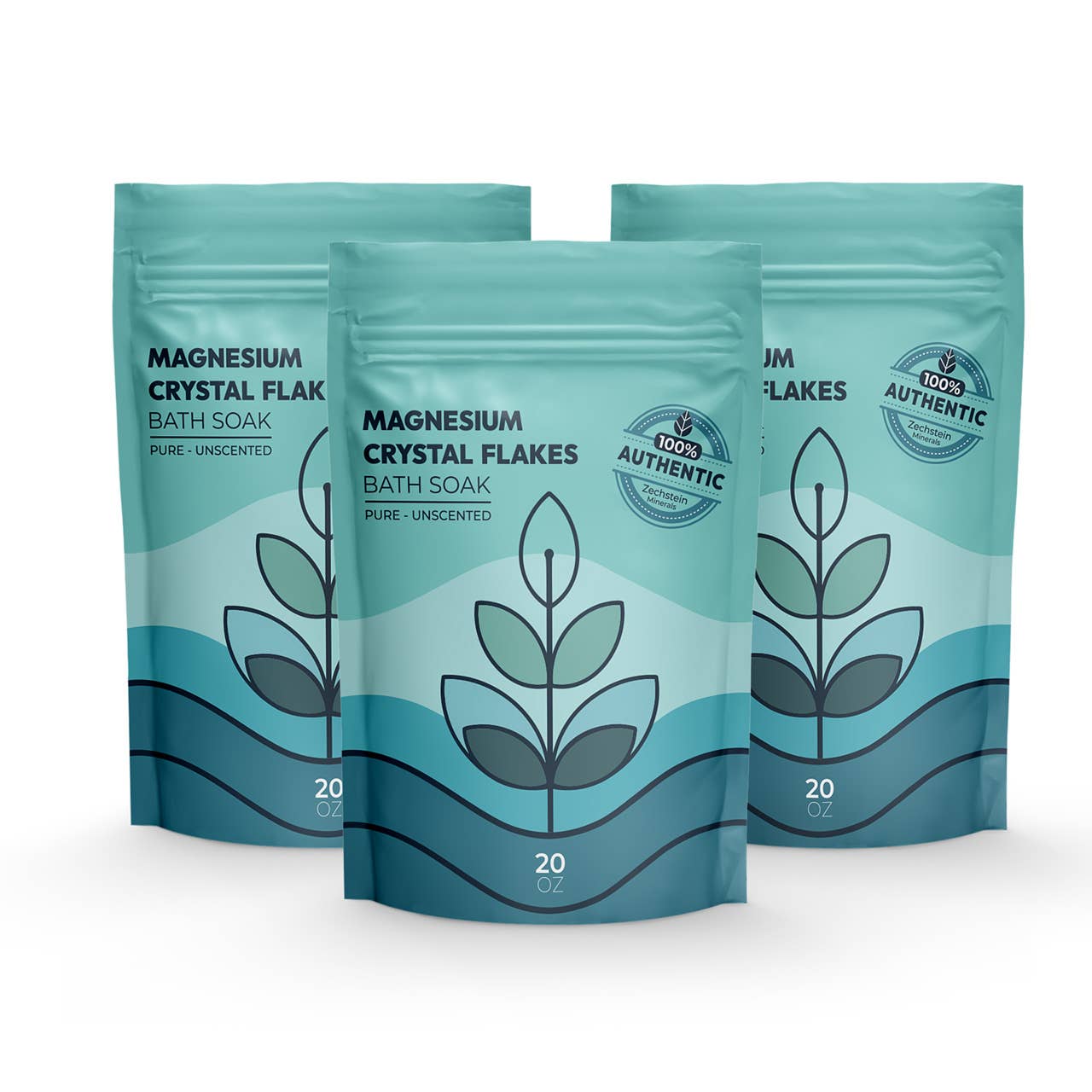 The Midwest Sea Salt Company – wholesale Badsalt – Magnesiumkristallflingor Mineralbad - 20 oz5