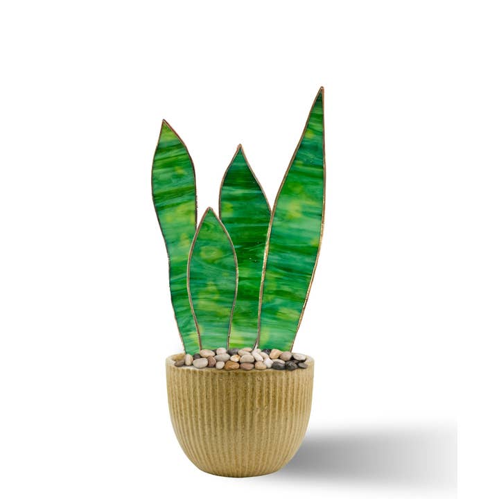 Samara Designs Studio – Planta artificial por atacado – Planta de cobra de vitral10