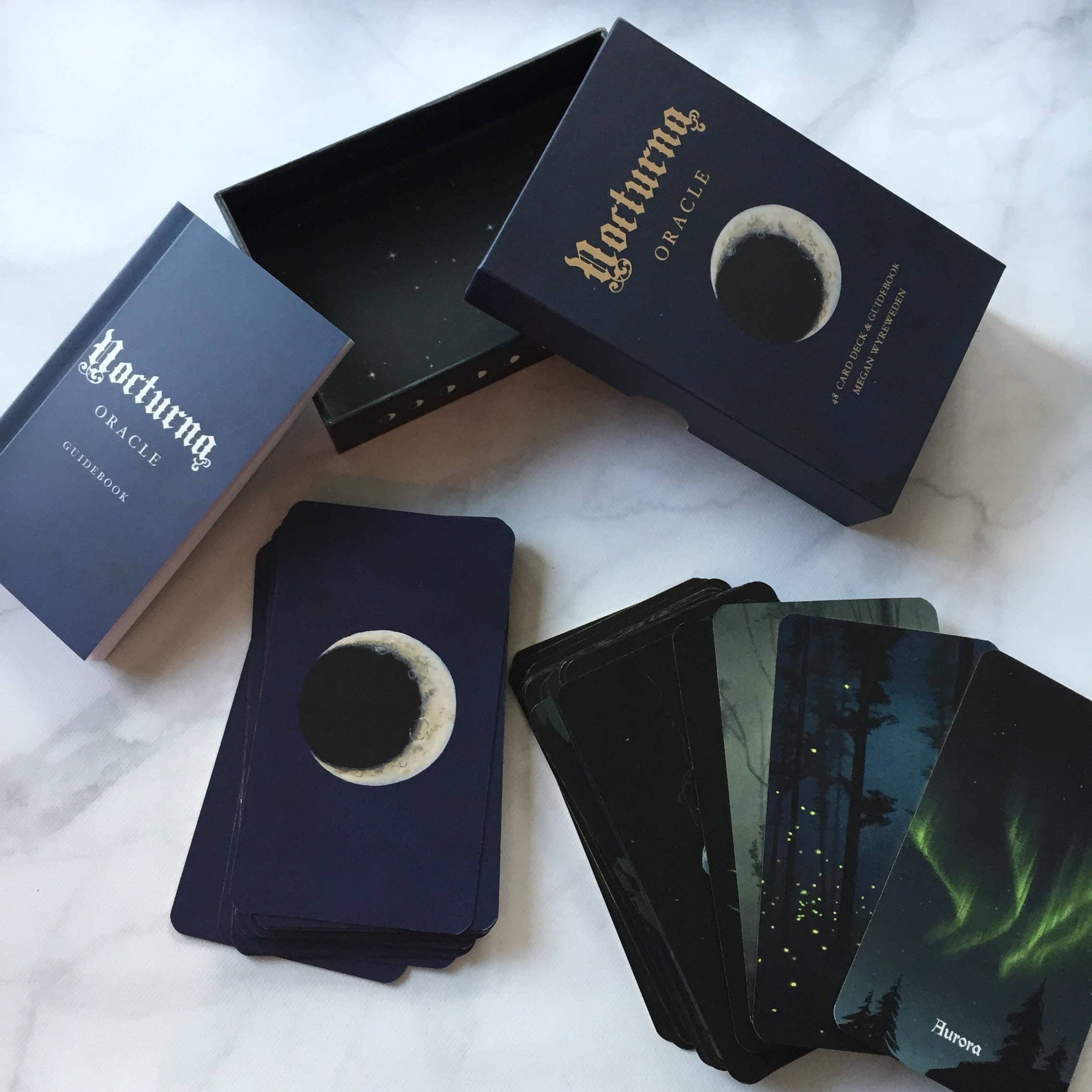 The Creeping Moon - Wholesale Tarot Cards - Nocturna oracle deck - 48 card deck with guidebook2