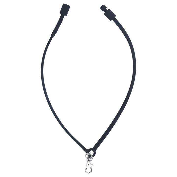 Three Little Tots - Wholesale Lanyard - Unisex - Black Silicone Lanyard for Kids or Short Adult Lanyard2