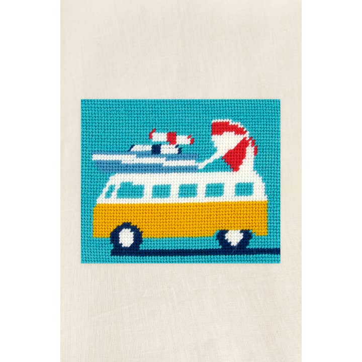 DMC - Vente Accessoire de broderie/point de croix - Kit de tapisserie à l'aiguille DMC Designer - Campervan1