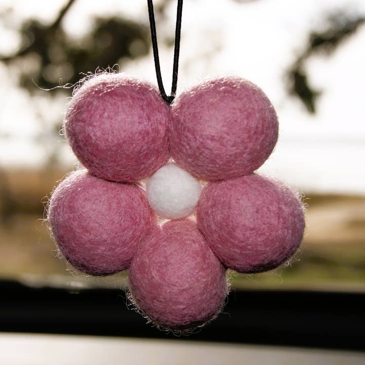 FRESH BallZ - Vente Désodorisant pour voiture – femme - Marguerite rose poussiéreuse1