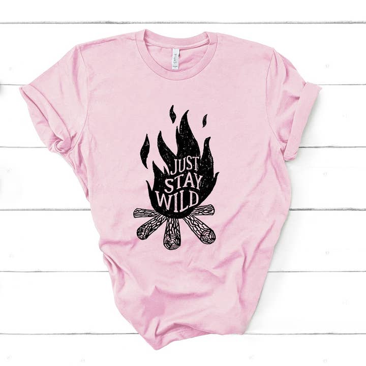 Just Stay Wild Graphic Tee for wholesale by McCarty Branch Company