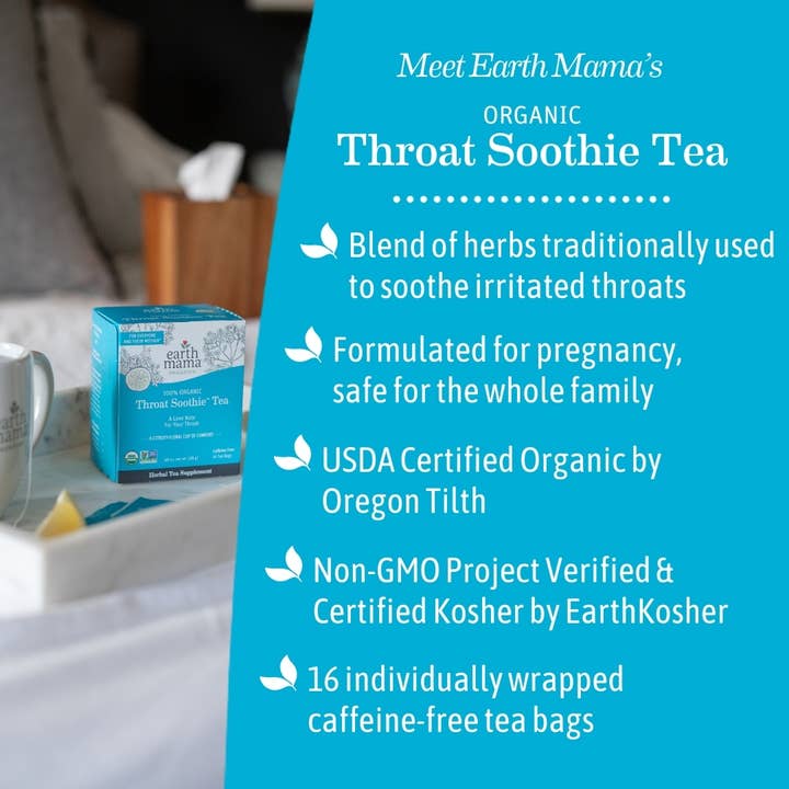 Earth Mama Organics - Wholesale Health/Detox Tea - Organic Throat Soothie Tea7
