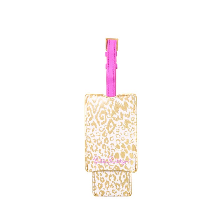 Lilly Pulitzer by Lifeguard Press - Wholesale Luggage Tag - Luggage Tag, Gold Pattern Play