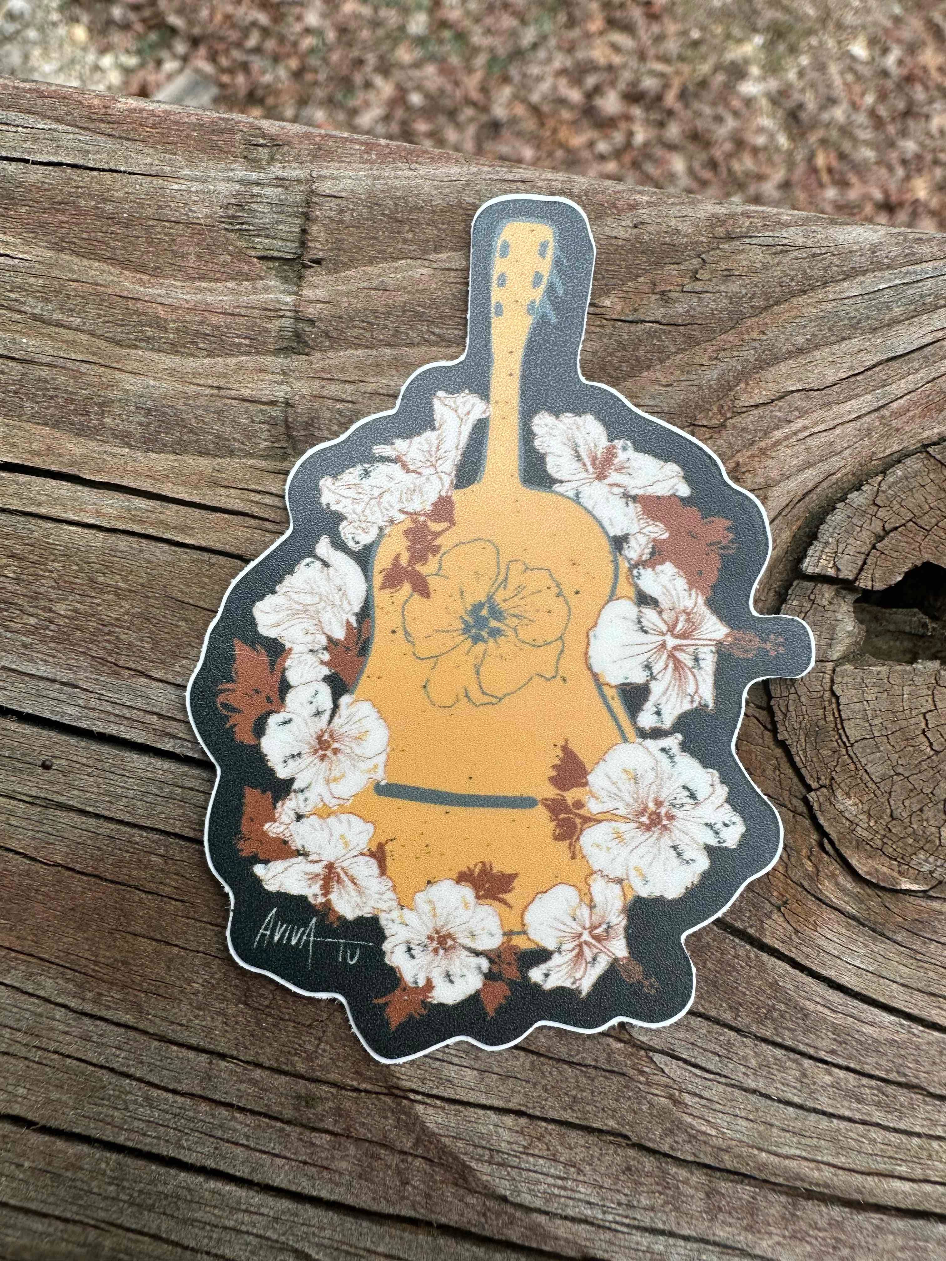 AVIVA TU LLC - Wholesale Sticker - Sticker-Botanical Music Instruments14