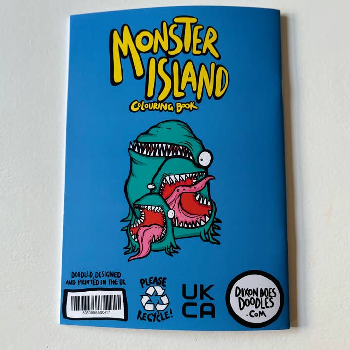Dixon Does Doodles – wholesale Colouring book – Child & baby – Monster Island Colouring Book3