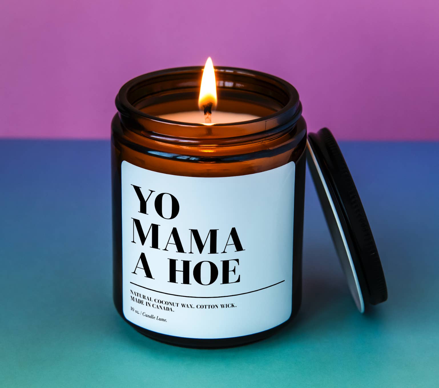Candle Lume – wholesale Jar/filled candle – Yo Mama A Hoe Candle