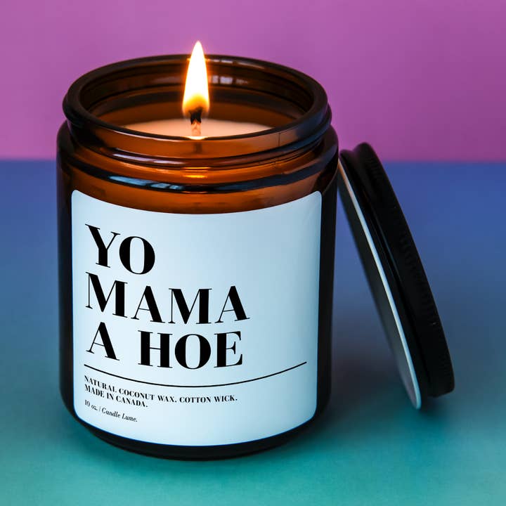 Candle Lume – wholesale Jar/filled candle – Yo Mama A Hoe Candle0