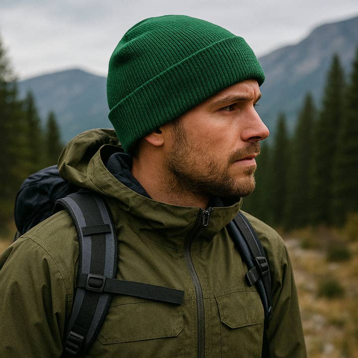 PNW Apparel - Wholesale Beanie - Unisex - Vintage-Inspired National Park Service Logo Patch Beanie: Ou