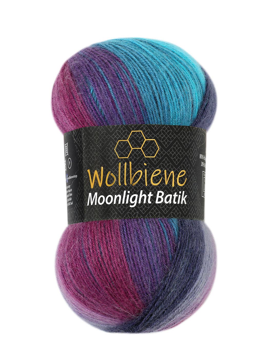 Wollbiene - Wholesale Yarn - Wool Bee Moonlight Batik Crochet Knitting Wool DIY7