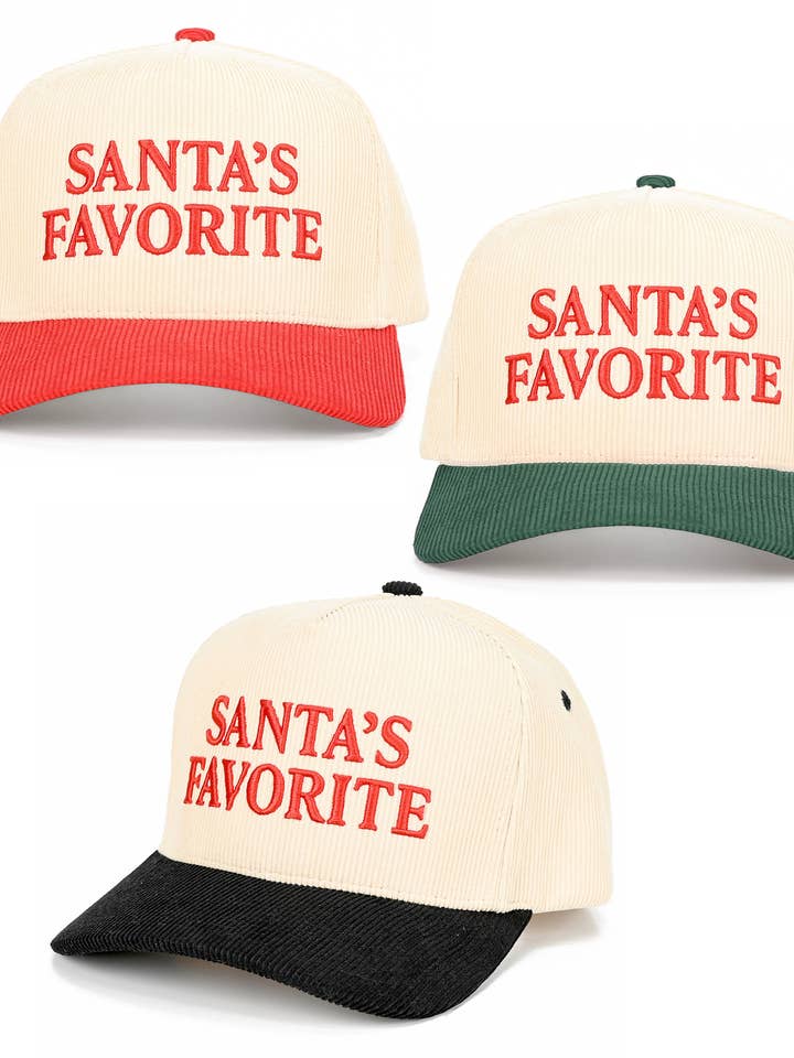 C.C SANTAS FAVORITE Cappellino da camionista ricamato con lettera per la vendita all'ingrosso da parte di Hana