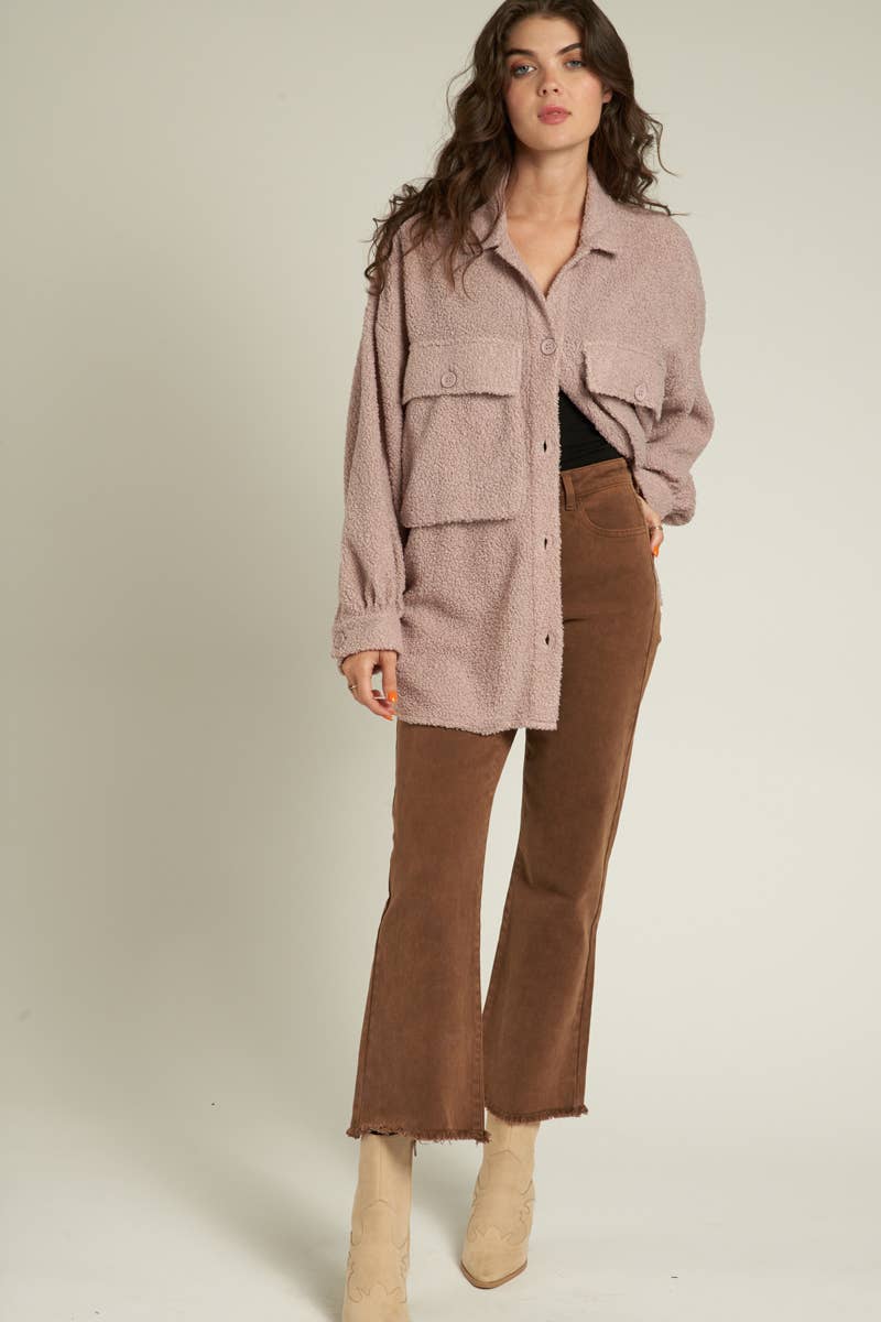 En Crème - Vente Veste – femme - Veste en fourrure oversize3