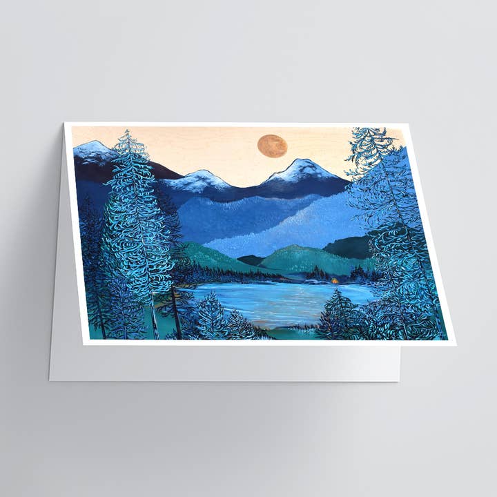 Greeting Card - Wilderness Oasis for wholesale by April Lacheur Art