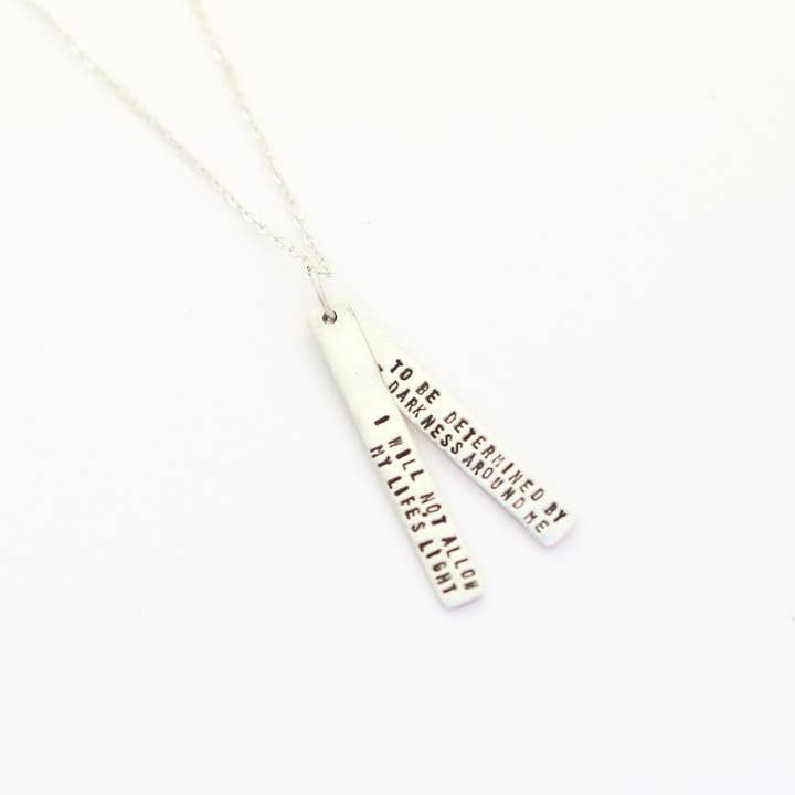 Chocolate and Steel - Wholesale Pendant/Charm Necklace - Sojourner Truth Quote Necklace