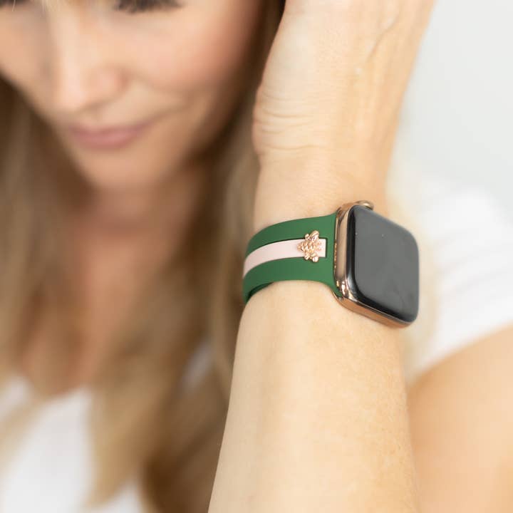 StrawberryAvocados - Wholesale Watch band/strap – Women's - Honey Bee Me Pink and Green Apple Band3