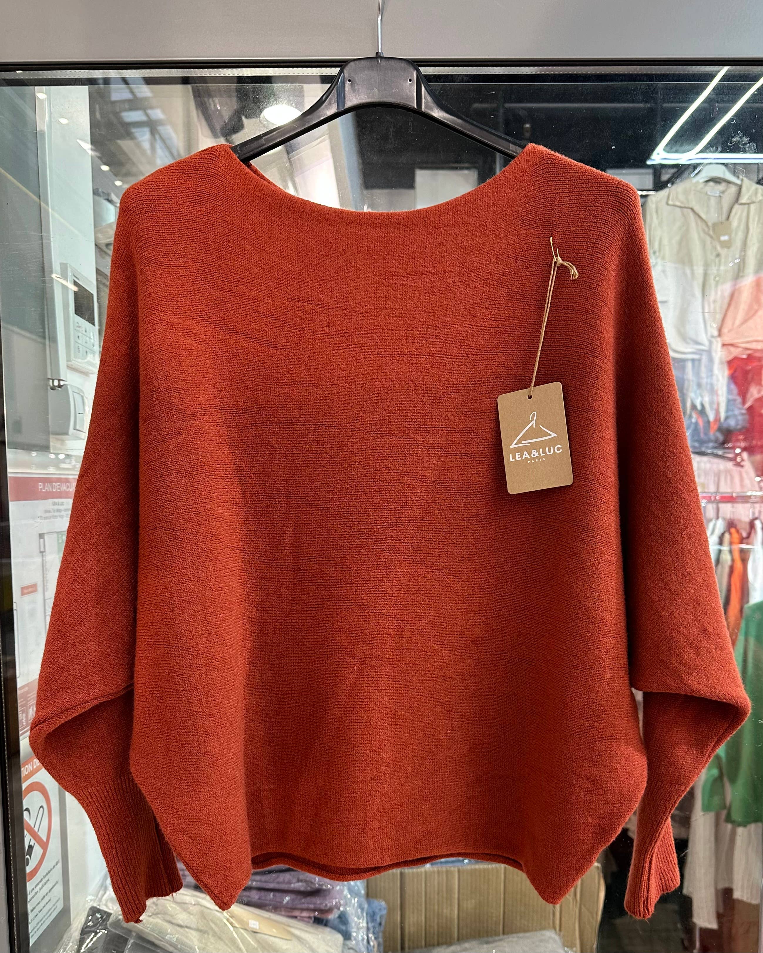 LÉA & LUC - Vendita all'ingrosso Maglione tricot - Donna - Maglione con maniche a pipistrello REF. 0099117