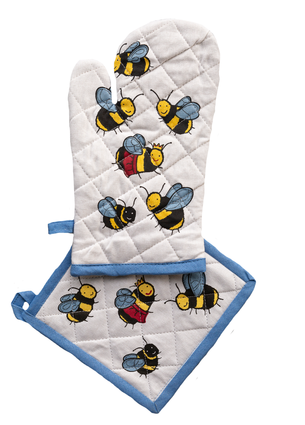 Allgifts Australia - Wholesale Oven Mitt/Pot Holder - Oven Glove & Pot Holder Set - Bees2