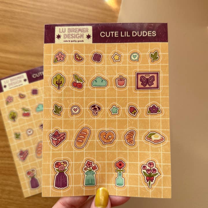 lu bremer design - Wholesale Sticker - cute little dudes vinyl sticker sheet4