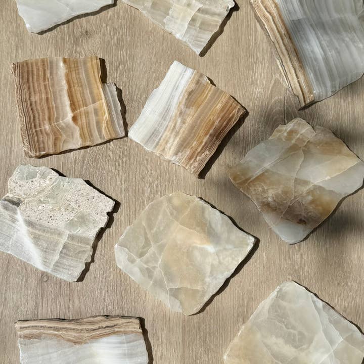 Villa Lua Home - Wholesale Coasters - Raw Edge Onyx Coaster, Set of 4