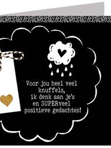 Carte de vœux Happy Wishes - Boîte 125 pour la vente par POSkaart | De Groot Design