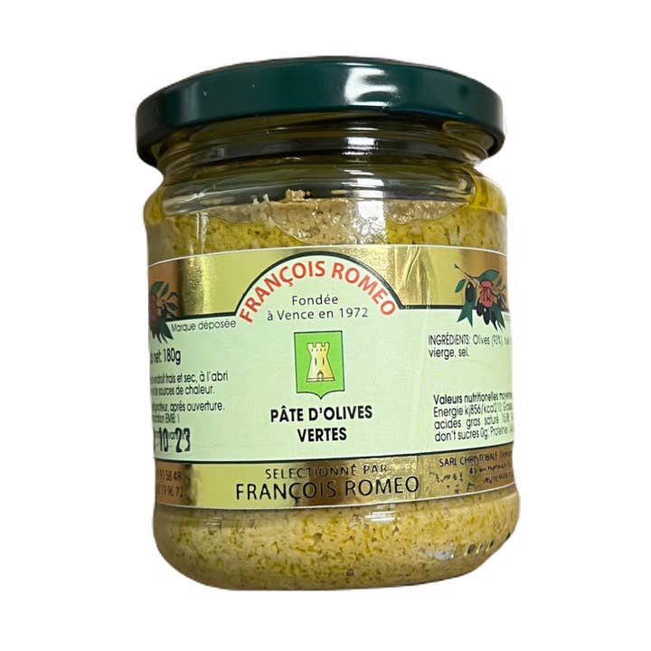 Groene olijvenpasta 180 gr voor wholesale door François Roméo