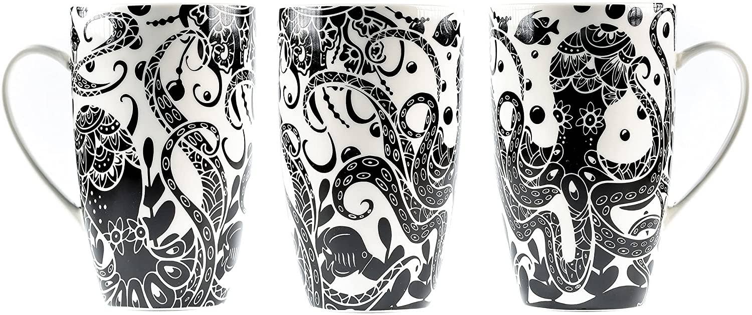 Greenline Goods - Wholesale Coffee Mug - Octopus Coffee and Tea Ceramic Mug 16oz0