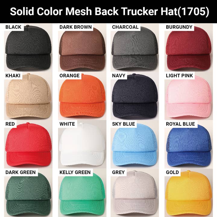Fashion City - Wholesale Trucker Hat - Unisex - Custom Embroidery Foam Mesh Back Trucker Hat1
