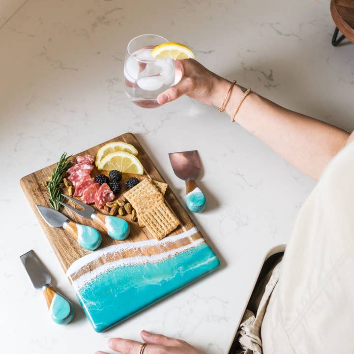 Lynn & Liana Designs - Wholesale Cheese Spreader - Resin Coated Cheese Knife Set - Set of 4 - NO TARIFFS!7