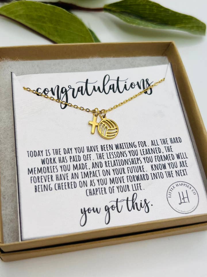 Volleyball Gifts, Graduation Gift for Girls, Team Gifts for wholesale by Little Happies Co