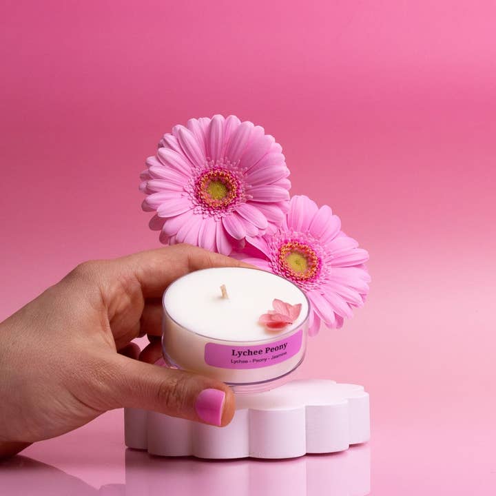 Amaree Collection - Wholesale Tea light candles - Lychee Peony Tealight Candle2