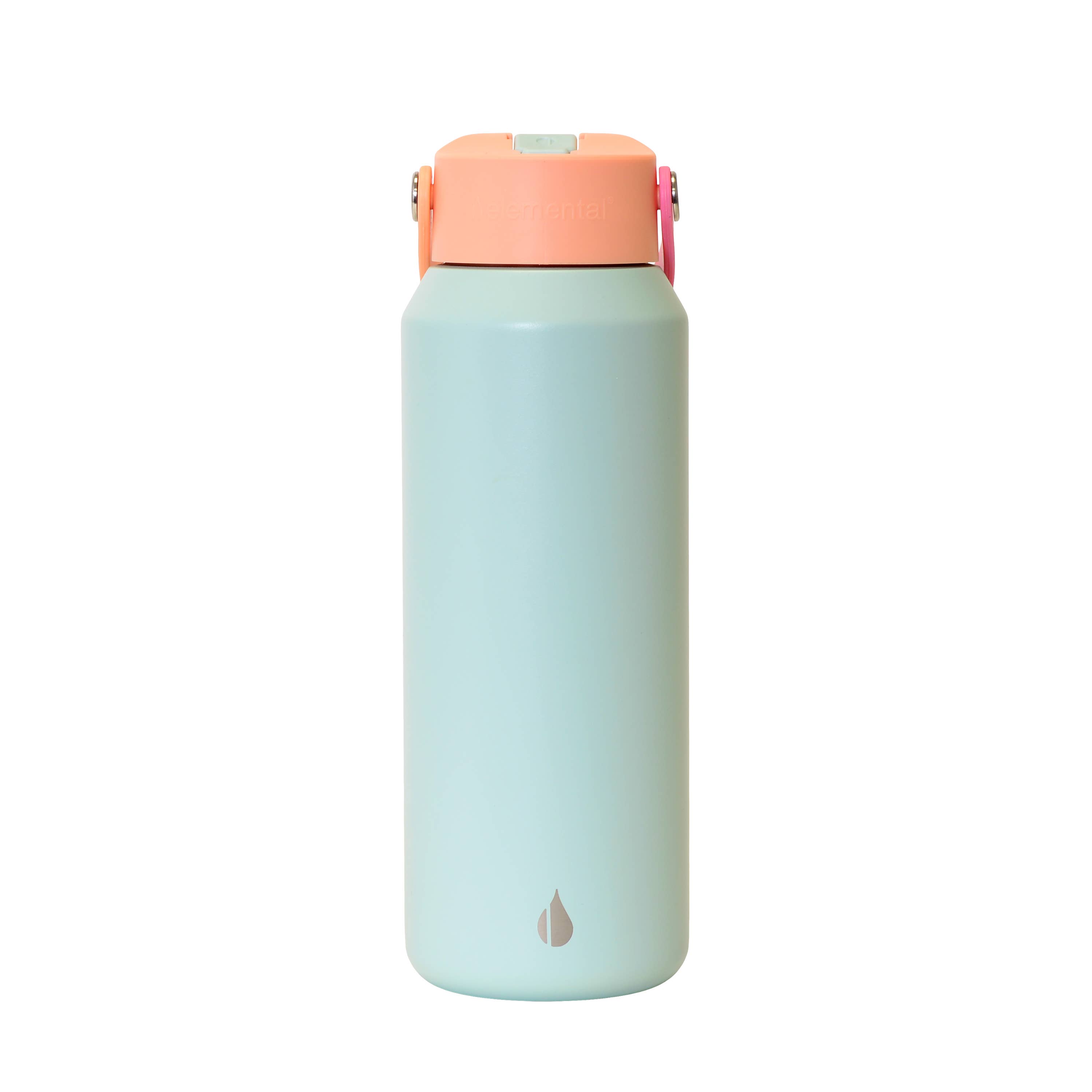 Elemental - Wholesale Water Bottle - Core Insulated Leakproof Bottle w/Handle 40oz - Mint Sorbet1