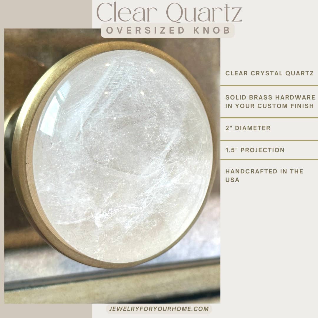 Stephen D. Evans - Vendita all'ingrosso Manopola/pomello - Pomolo di cristallo di lusso in ottone per porta e cassetto1