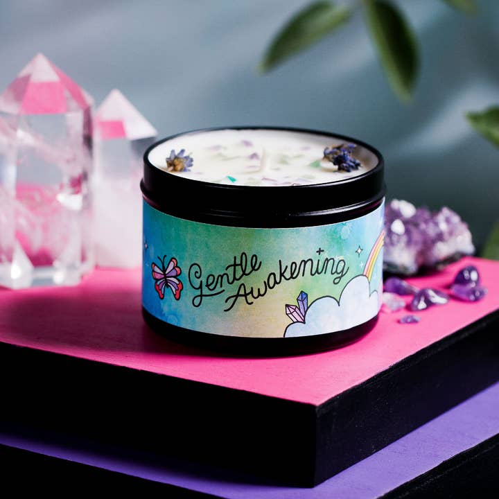 Rachel Beyer - Wholesale Travel Candles - Gentle Awakening Aromatherapy Candle - Lavender & Woodsy7