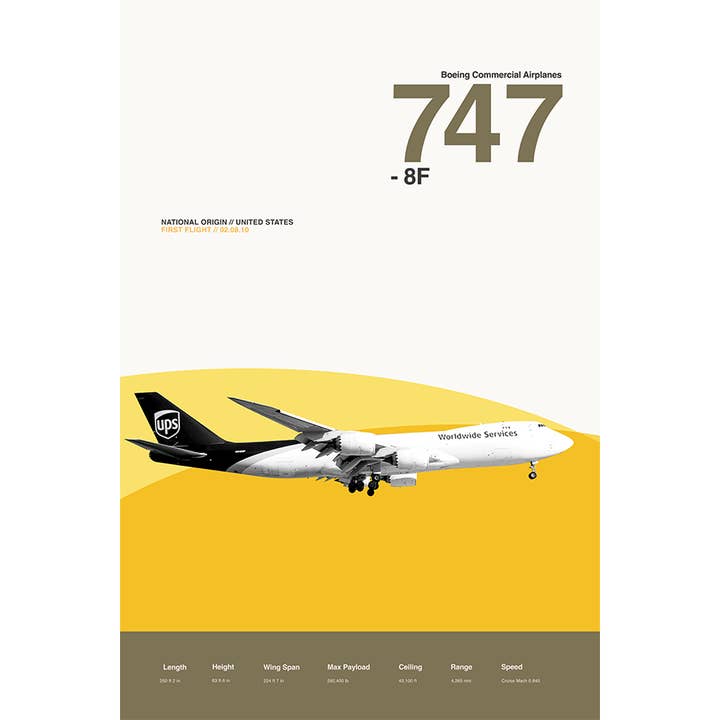 747-8F pour la vente par 08 Left