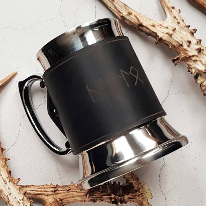 Leather Rune Tankard for wholesale by Hord