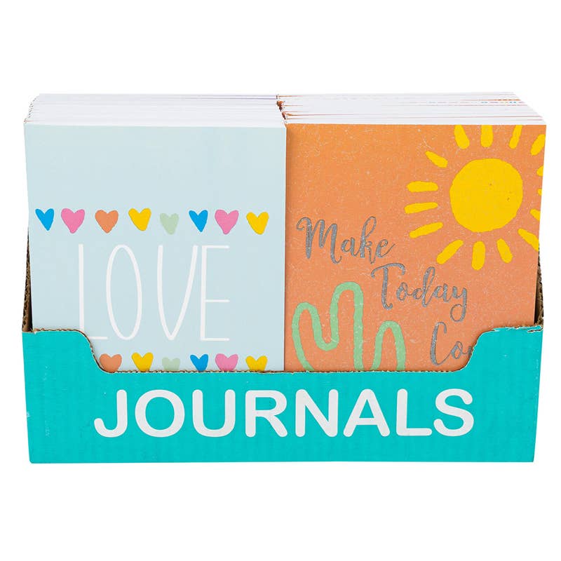 Deluxe Import Trading - Wholesale Journal/Diary - JOURNAL HARD COVER 4AST PDQ0