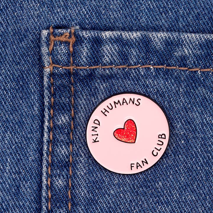 Fluffmallow - Wholesale Lapel Pin/Button - Kind humans fan club enamel pin