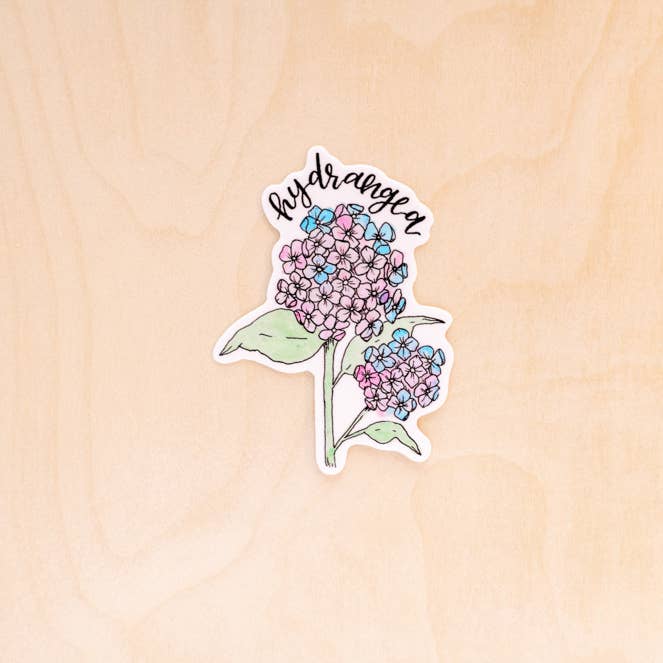 Hortensia klistermärke för wholesale av Kallos Ink