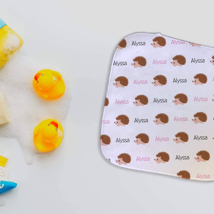 Pano de lavagem de microfibra Hedgehog personalizado por atacado de Potter's Printing