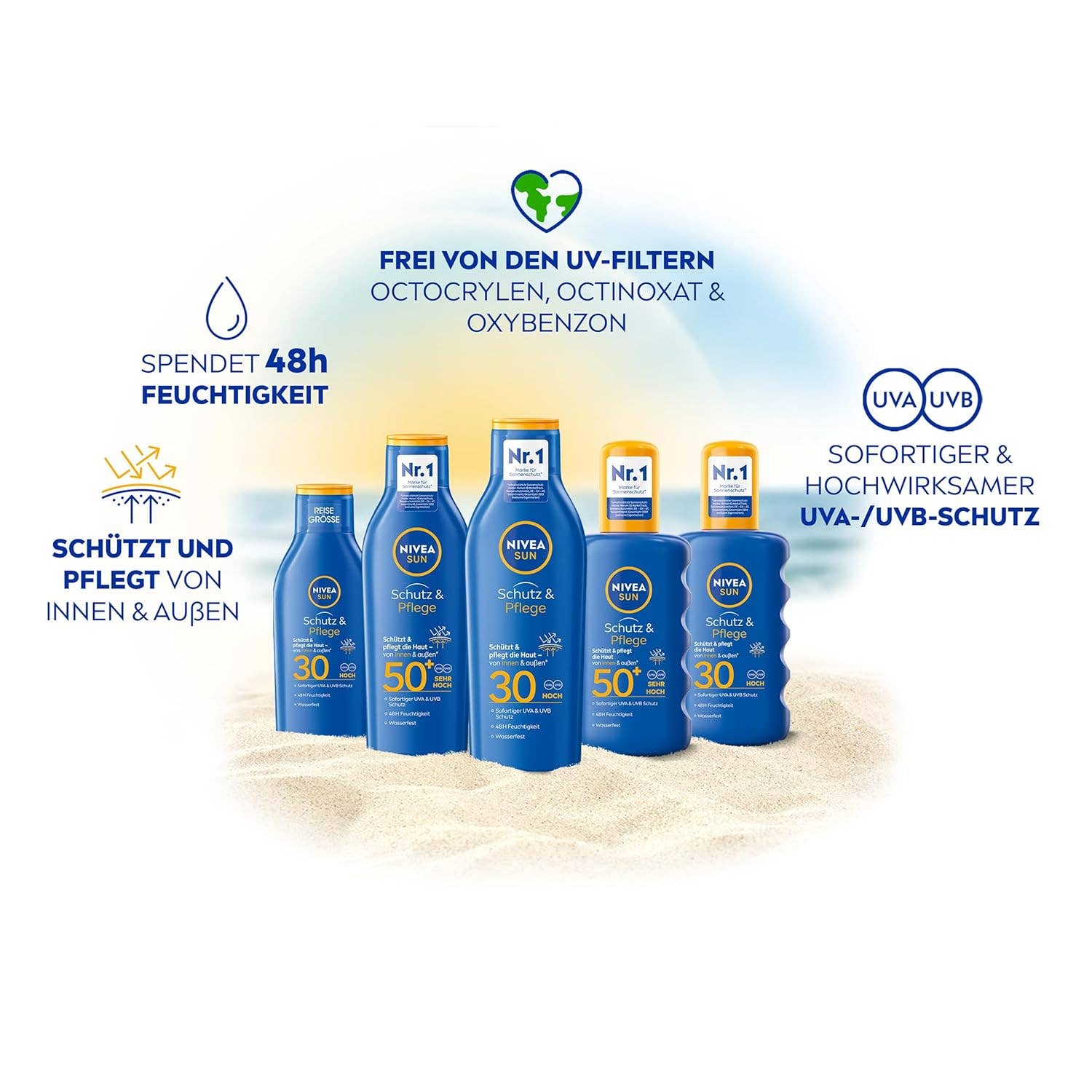 schutzoutlet - Wholesale Sunscreen - NIVEA SUN | Protect & Care Sun Lotion SPF 30 - 250ml4