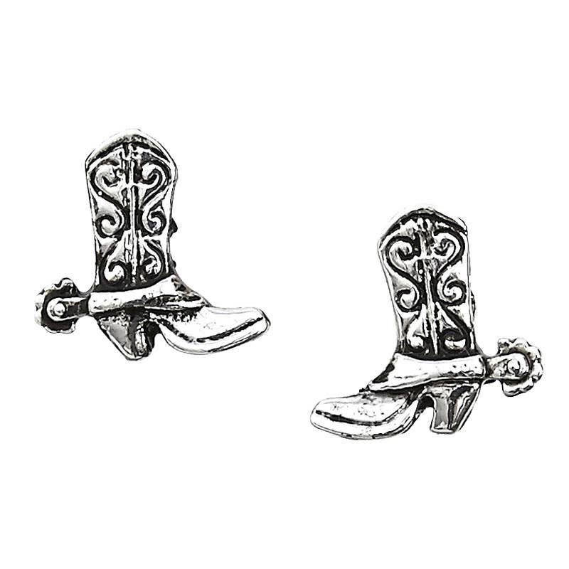 Western Express - Wholesale Stud/Post Earrings - Cowboy Boot Earrings in Cowboy Hat Gift Box1