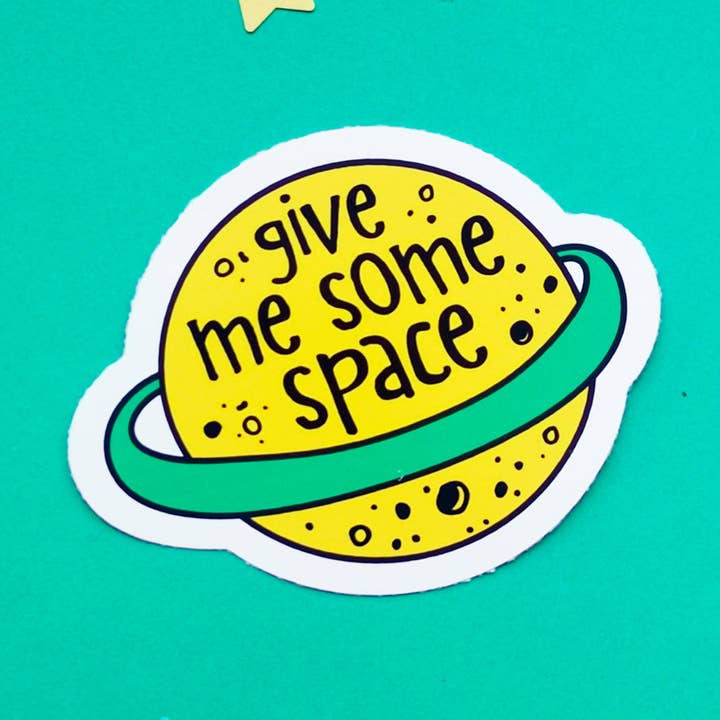Give Me Space Vinyl Sticker | Mental Health Sticker | Recovery Sticker | Encouragement Sticker for wholesale by Poppy Lane