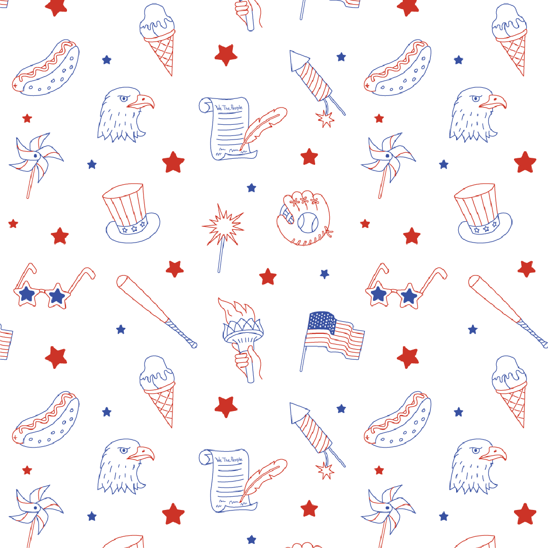 Coconut Pops - Wholesale Sleepsuit - Baby - The Poppy in Fourth of July4