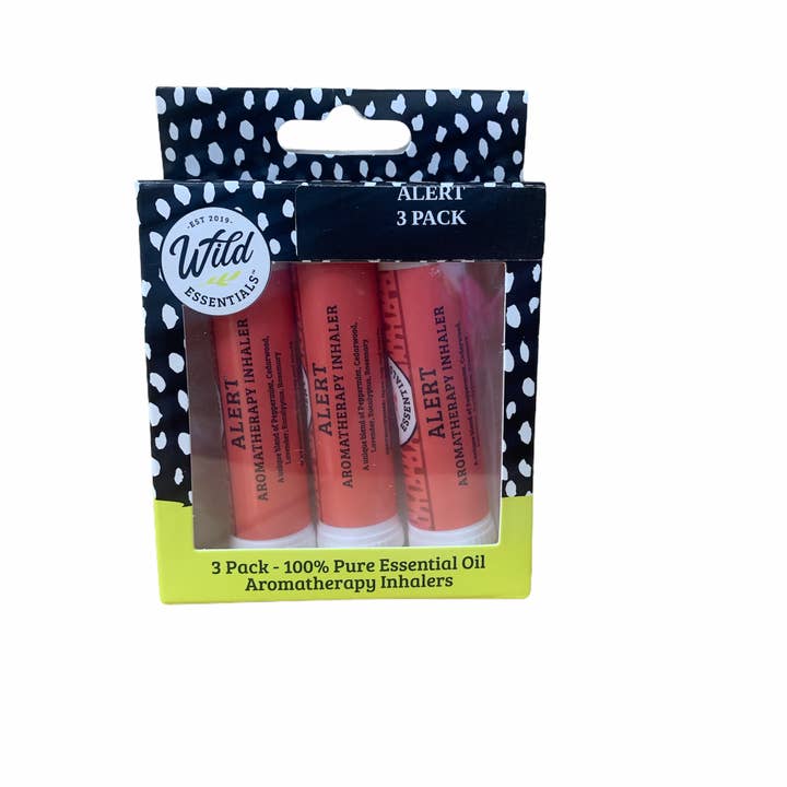 Wild Essentials - Wholesale Aromatherapy Inhaler - Alert Aromatherapy Inhalers made with essential oils1
